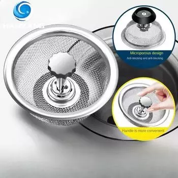 Универсальная кухонная раковина, сливная труба для мусора, крышка для экрана от протечек, фильтр, защита от запахов, сетчатый фильтр для раковины из нержавеющей стали