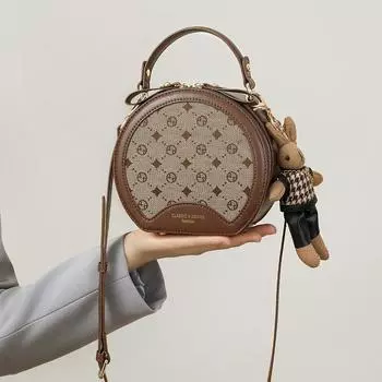 Универсальная легкая роскошная модная сумка через плечо, высококачественная сумка, маленькая круглая сумка