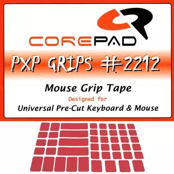 Универсальная лента для захвата клавиатуры и мыши Corepad PXP Grips для клавиатуры и мыши, предварительно вырезаемая & & [] (красный) красный
