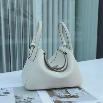 Универсальная летняя сумка-доктор Lindy из коровьей кожи 2025 года: Женская сумка через плечо из натуральной кожи 26x15x18 cm