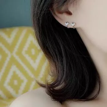 Универсальная литературная простая пряжка для ушей Love, изысканное универсальное кольцо для ушей, модная мини-гвоздь для ушной косточки