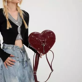 Универсальная маленькая сумка через плечо для женщин Ветер локомотив рюкзак украшение для ключей Мода Новая личность Любовь Осень