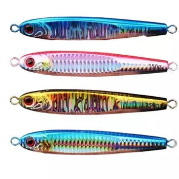 Универсальная металлическая приманка Jig Major Fishing Lure Sniper TG, тип приманки Blue Fish Major Lure 150 г, набор из 4 шт. 4 цвета AMIS20240606, 150 г,