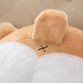 Универсальная Милая Мягкая Подушка в Форме Попы Корги Подголовник Для Автомобиля Подушка Для Шеи Автоматическая Подушка Безопасности Милый Дизайн Попы Корги жёлтый