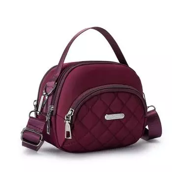 Универсальная мини-сумка на одно плечо, повседневная женская сумка из ткани Оксфорд, мобильный кошелек, нейлоновая сумка с принтом, сумка через плечо чёрный