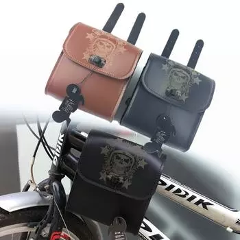 Универсальная мини-сумка на руль мотоцикла Sissy Bar Side Bag из искусственной кожи для инструментов Harley Honda Suzuki Kawasaki Yamaha чёрный