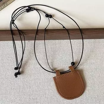 Универсальная мини-сумка-полумесяц, регулируемое ожерелье для женщин и девочек, модная персонализированная маленькая сумка, кулон, цепочка для свитера, подарки