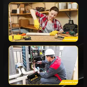 Универсальная многофункциональная сумка для удобного хранения различных инструментов, водонепроницаемая тканевая сумка электрика, портативная сумка