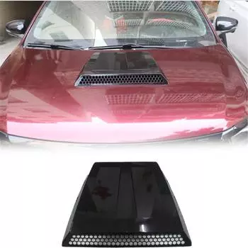 Универсальная накладка на капот автомобиля, вентиляционное отверстие для потока воздуха, решетка воздухозаборника, накладка, черная