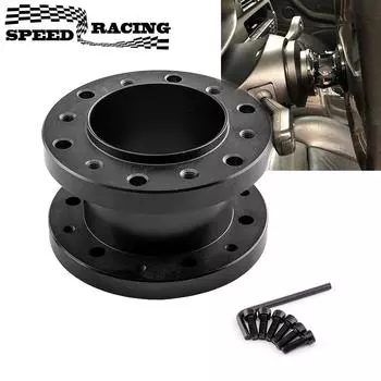 Универсальная накладка на рулевое колесо автомобиля, 50 мм, высококачественная накладка на рулевое колесо фиксированного типа из алюминиевого сплава синий