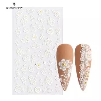 Универсальная наклейка для ногтей, украшения для ногтей, цветочная печать, легкая палочка 3