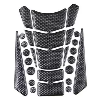 Универсальная наклейка на бак для топливного масла для мотоцикла, защитная наклейка для рыбьей кости красный