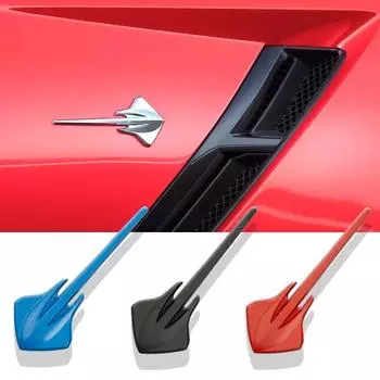 Универсальная наклейка на крыло автомобиля Stingray с эмблемой для автомобильных наклеек, наружных аксессуаров чёрный