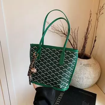 Универсальная наплечная сумка с принтом высокого класса, большого объема, повседневная, элегантная, для поездок на работу