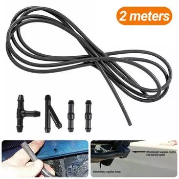 Универсальная насадка для омывателя ветрового стекла, 200 см, износостойкая, долговечная, Y-образная, Т-образная, замена шланга стеклоочистителя
