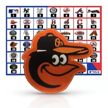 Универсальная нашивка Major League MLB Baltimore Orioles Orioles, универсальная вышитая аппликация с логотипом игрока профессиональной бейсбольной команды Iron Baseball, 22 варианта использования