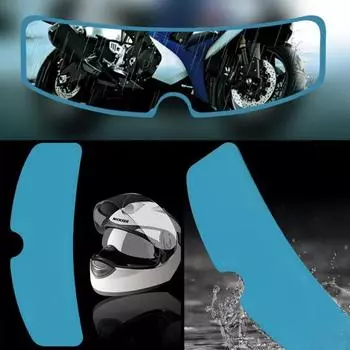 Универсальная непромокаемая противотуманная противотуманная пленка для мотоциклетного шлема, защитная козырек из ПЭТ чистый