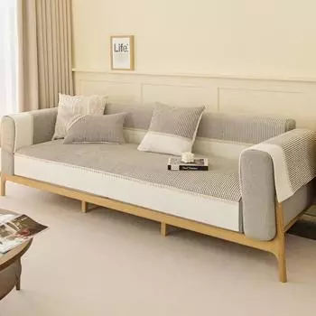 Универсальная нескользящая новая плюшевая утолщенная подушка Four Seasons с цветными блоками, тканевое полотенце, подушка для дивана 70x70