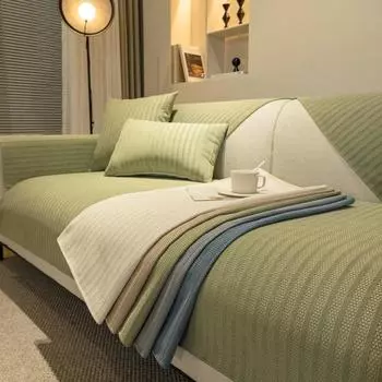 Универсальная нескользящая полосатая диванная подушка, простая эластичная мягкая подушка под подлокотник, спинка сиденья, коврик для полотенец, весна 1/2/3, новый современный 70x70