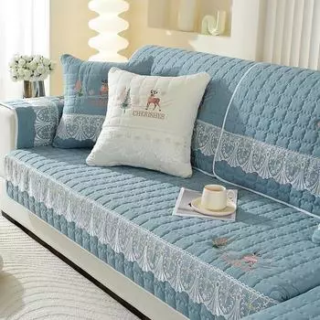 Универсальная нескользящая утолщенная диванная подушка с вышивкой, простой модный чехол для дивана, детский слинг 70*70cm