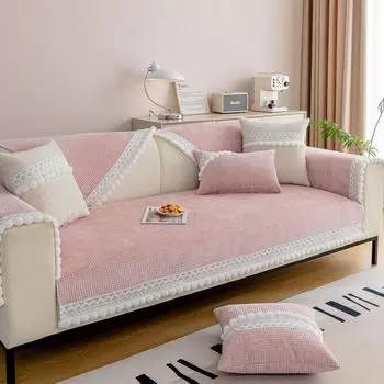 Универсальная новая нескользящая подушка для входа, роскошный современный высококачественный кожаный чехол для дивана, тканевое полотенце, подушка для дивана Four Seasons 70x70