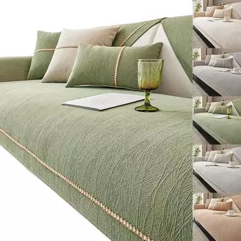 Универсальная новая нескользящая подушка из синели Four Seasons, простой кожаный чехол для дивана, тканевое полотенце, роскошная подушка для дивана 70x70cm