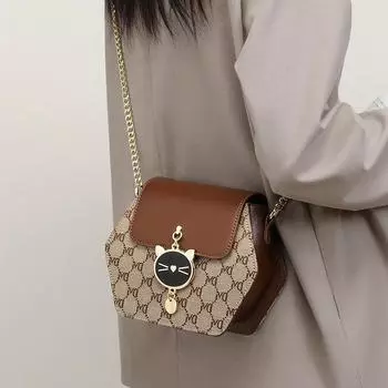 Универсальная новая сумка через плечо для женщин, осенняя, высококачественная сумка на цепочке, легкая, роскошная, стильная, маленькая сумка