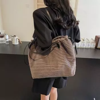 Универсальная новая сумка-мессенджер премиум-класса через плечо, простая повседневная сумка с завязкой