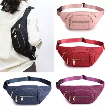 Универсальная однотонная нейлоновая сумка через плечо Минималистичная женская сумка на одно плечо