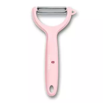 Универсальная овощечистка VICTORINOX Sharp Горизонтальная овощечистка Y Rose Эргономичная ручка обеспечивает удобство захвата Можно мыть в посудомоечной машине 7.6079.52 ярко-розовый