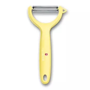 Универсальная овощечистка VICTORINOX Sharp Horizontal Peeler Y Светло-желтая Эргономичная ручка для удобного захвата Можно мыть в посудомоечной машине 7.6079.82 светло-желтого