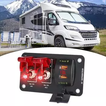 Универсальная панель переключателей с интеллектуальной зарядкой, многофункциональный клавишный переключатель