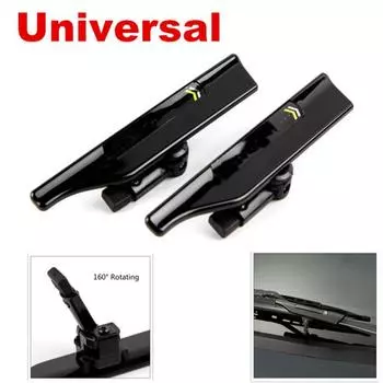 Универсальная пара черных подставок для стеклоочистителей, крыло стеклоочистителя, щетка стеклоочистителя, спойлер, крыло, автомобильные аксессуары