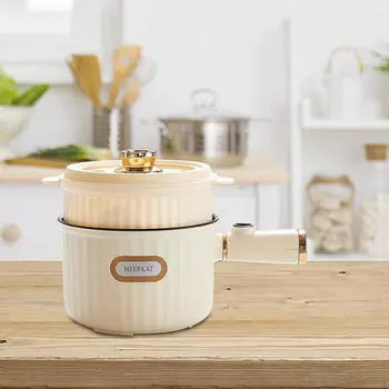 Универсальная плита для приготовления лапши Pot Electricr для пасты, стейка, каши, белого цвета белый