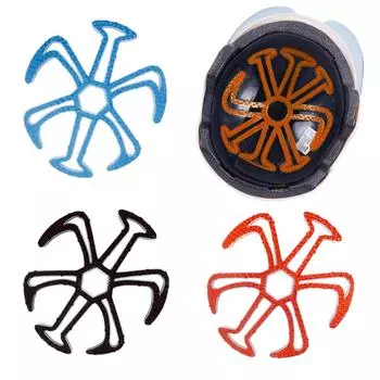 Универсальная подкладка для шлема мотоцикла, силиконовая антидеформационная подкладка для шлема, вентилируемая дышащая вентиляционная подкладка для шлема велосипедиста чёрный