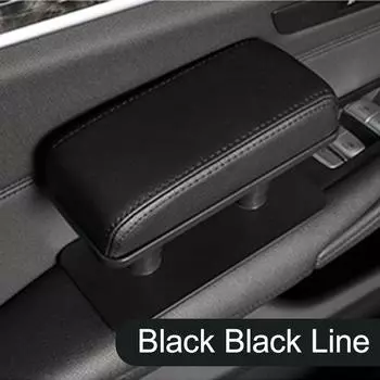 Универсальная подлокотник для автомобиля, нескользящая прочная регулируемая подушка для подлокотника для семейного автомобиля, путешествий, вождения, подлокотник для руки красный