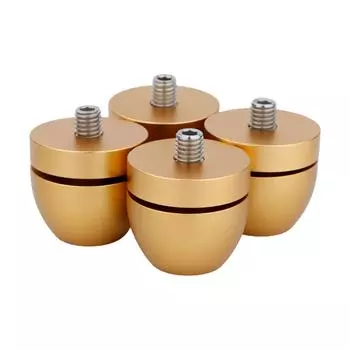 Универсальная подставка для динамиков, ножки, конусные основания, противоударные накладки, фурнитура высокой конфигурации, стальной гвоздь золотой