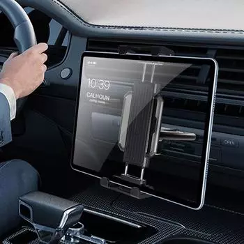 Универсальная подставка для планшета 4-13 дюймов, автомобильный держатель для CD-дисков, крепление для мобильного телефона для iPad Pro Air Mini iPhone Xiaomi Huawei Tab Pc чёрный