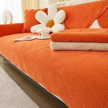 Универсальная подушка для дивана Four Seasons, универсальная нескользящая синель, простой современный чехол для дивана для гостиной, утолщенная ткань 70*70cm