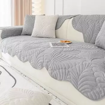 Универсальная подушка для дивана Four Seasons, современный простой нескользящий высококачественный кожаный чехол для дивана, однотонные вельветовые подушки для сиденья дивана 70*70