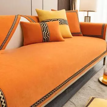 Универсальная подушка для дивана Four Seasons, трехместная, одна императорская наложница, нескользящая фиксированная современная кожаная подушка для сиденья, чехол для полотенца 70*70cm