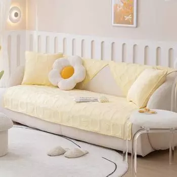 Универсальная подушка для дивана Four Seasons для гостиной, нескользящий чехол для дивана, хлопковая ткань, художественный чехол для дивана, кожаный чехол для дивана 70x70cm 1pcs