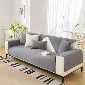 Универсальная подушка для дивана из синели Four Seasons, новинка хорошего качества, однотонная, легкая, роскошная противоскользящая подушка для сиденья 70x90cm