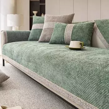 Универсальная подушка для дивана, утолщенная нескользящая крышка для дивана для гостиной, современный светильник, роскошный стиль, высококачественная спинка, подлокотник, сиденье для полотенец 70x70cm 1pcs