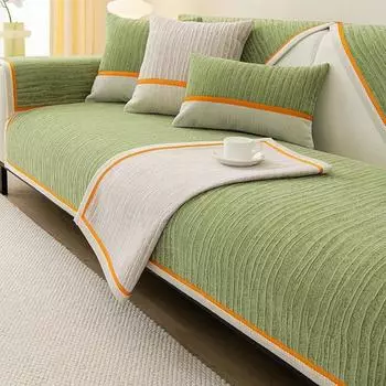 Универсальная подушка для дивана, утолщенная нескользящая крышка для дивана для гостиной, современный светильник, роскошный стиль, высококачественная спинка, подлокотник, сиденье для полотенец 70x70cm 1pc