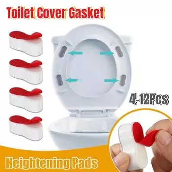 Универсальная подушка для крышки унитаза, противоскользящая подушка для сиденья унитаза, резиновая подкладка, амортизаторы, белый стопор, амортизатор 4pcs