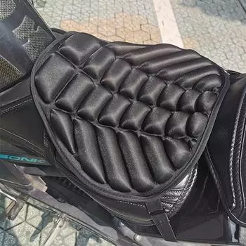 Универсальная подушка для мотоцикла, высокоэластичная компрессионная губка, наполнитель, 3D противоударная защита от солнца чёрный