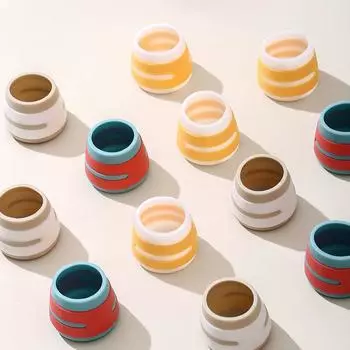 Универсальная подушка для ног стола и чехла для ног стула, немая износостойкая противоскользящая подушка для стола и стула 4pcs