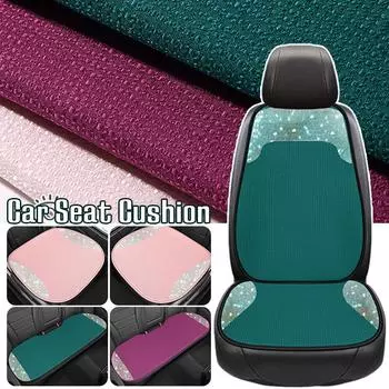 Универсальная подушка для сиденья автомобиля со стразами, блестящие автомобильные аксессуары для салона, чехол для сиденья, защитная накладка для женского автомобиля, стиль