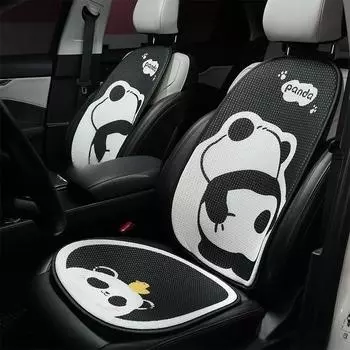 Универсальная подушка для сиденья автомобиля Panda, полный комплект, модная дышащая универсальная подушка для сиденья, противоскользящая подушка для интерьера Panda, аксессуары для интерьера